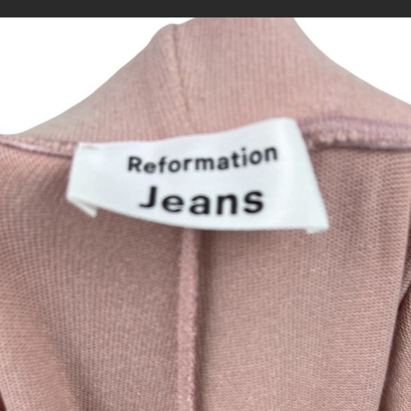 Reformation Cirrus Crop Straight Leg Knit Pants Size M - Picture 3 of 6